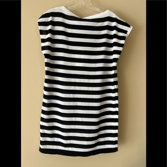 BALMAIN Long sleeveless logo print T-shirt, singlet, vest, striped T-shirt - Picture 6 of 8